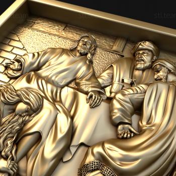 3D model The anointing of Jesus Christ with peace (STL)